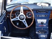 Austin-Healey 3000 Mk III (1959-67), decapotable bleue (prise a Amberieux, en 2016) (5)